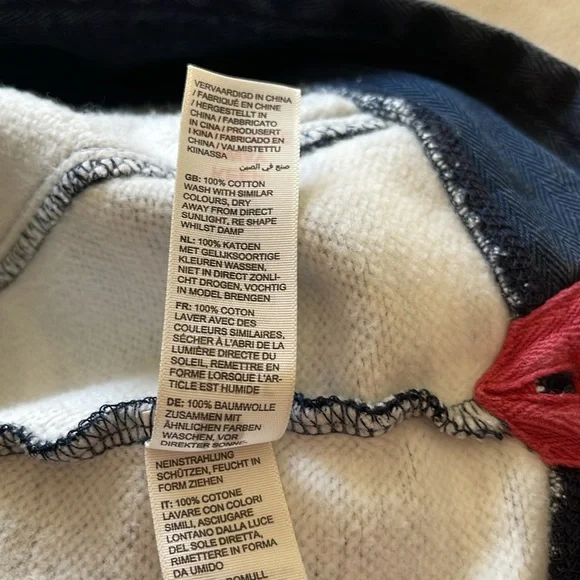 Fat Face Airlie women’s pullover, 3/4 zip , size 6, Navy and White - Picture 6 of 7